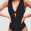 Luxe Shaping Badeanzug mit Tiefem V-Ausschnitt