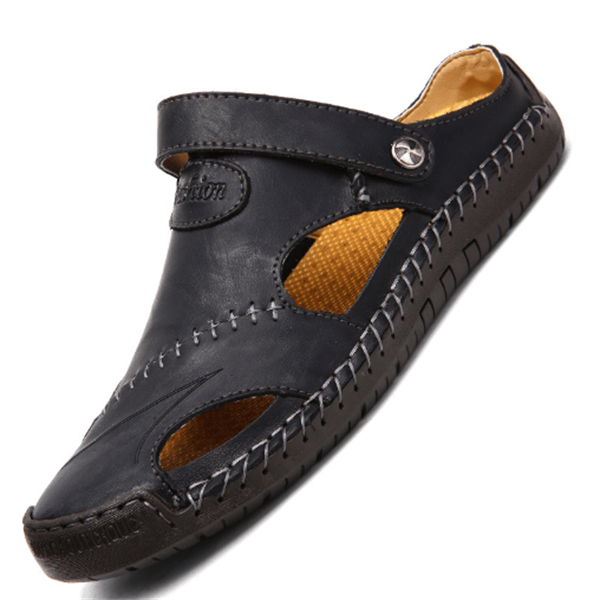 Chris™ | Orthopädische Leder-Sandalen | Handgefertigte Schuhe