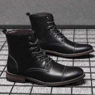 Morgan | Kunstleder Stiefeletten | Handgefertigte Schuhe