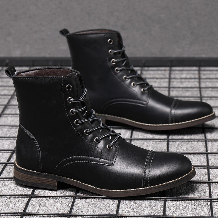 Morgan | Kunstleder Stiefeletten | Handgefertigte Schuhe
