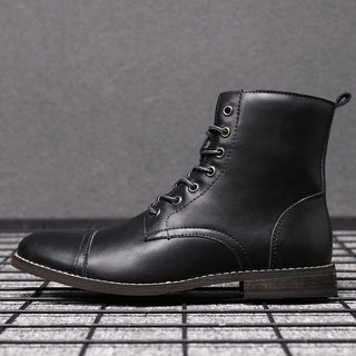 Morgan | Kunstleder Stiefeletten | Handgefertigte Schuhe