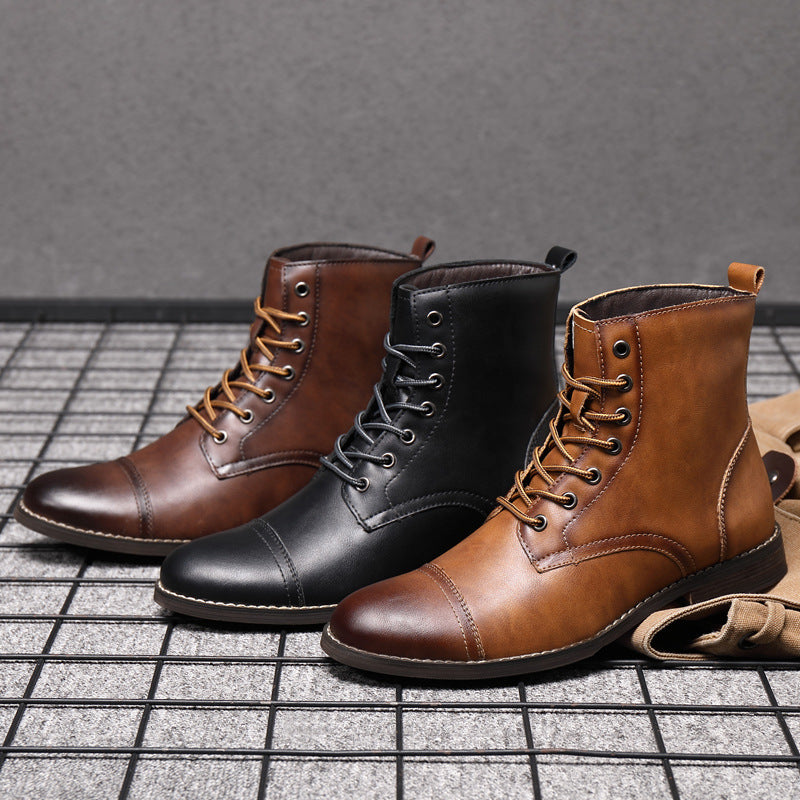 Morgan | Kunstleder Stiefeletten | Handgefertigte Schuhe