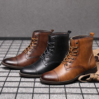 Morgan | Kunstleder Stiefeletten | Handgefertigte Schuhe