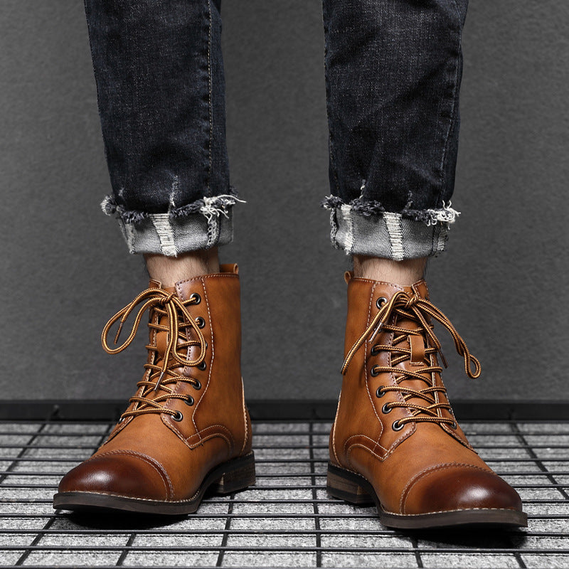 Morgan | Kunstleder Stiefeletten | Handgefertigte Schuhe