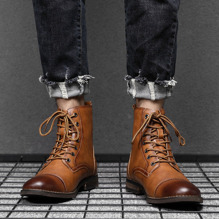 Morgan | Kunstleder Stiefeletten | Handgefertigte Schuhe