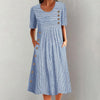 Fhinley | Gestreiftes Knopfkleid