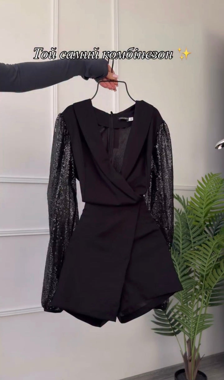 Araminta – Eleganter schwarzer Jumpsuit