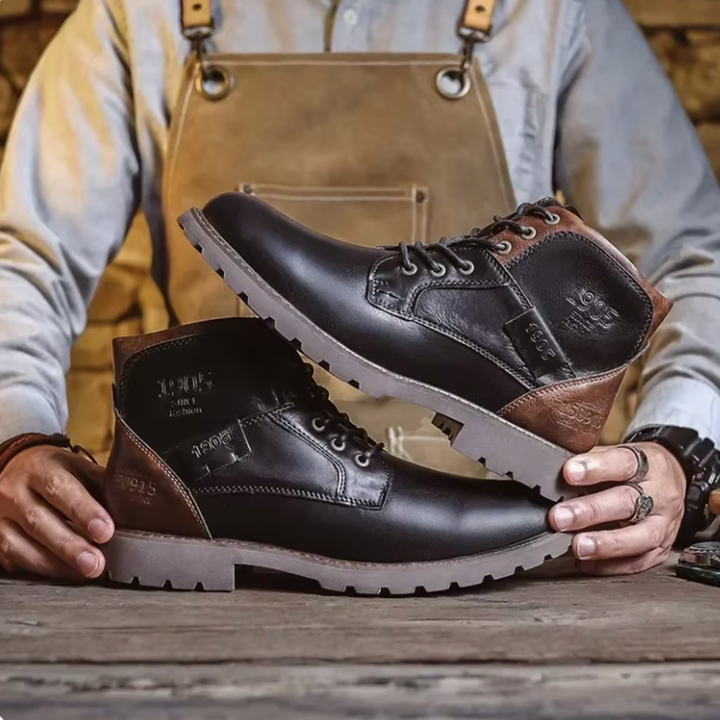 Aaron™ | Vintage Lederstiefel | Handgefertigte Schuhe