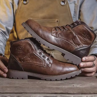 Aaron™ | Vintage Lederstiefel | Handgefertigte Schuhe