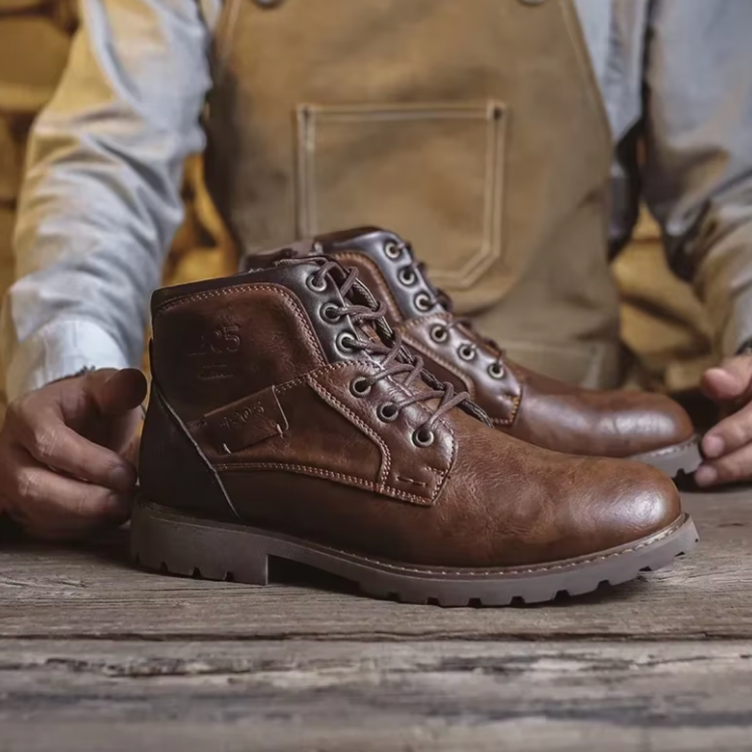 Aaron™ | Vintage Lederstiefel | Handgefertigte Schuhe