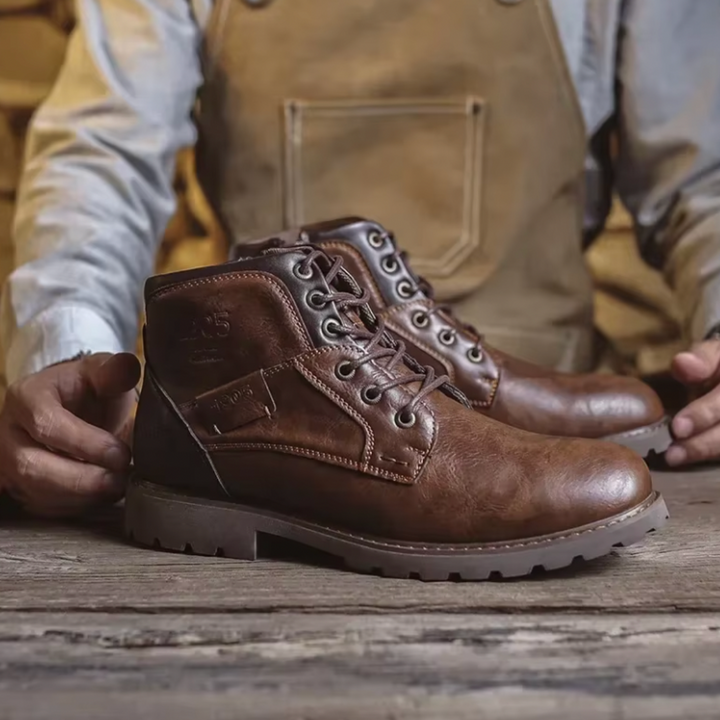 Aaron™ | Vintage Lederstiefel | Handgefertigte Schuhe