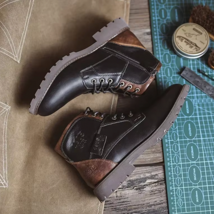 Aaron™ | Vintage Lederstiefel | Handgefertigte Schuhe
