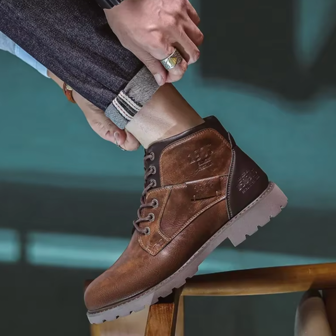 Aaron™ | Vintage Lederstiefel | Handgefertigte Schuhe