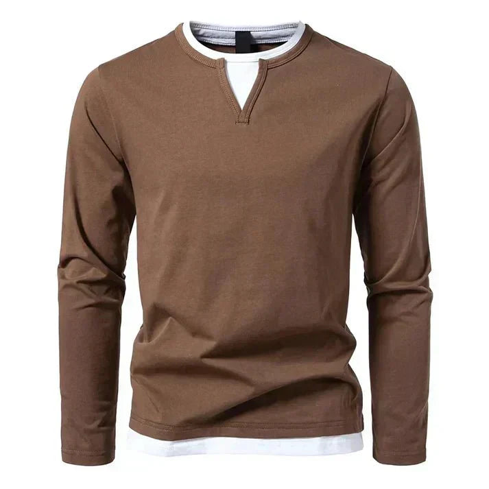 Alwin | Premium Langarmshirt aus gekämmter Baumwolle