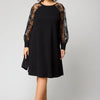 Destiney | Spitzenärmel Kleid