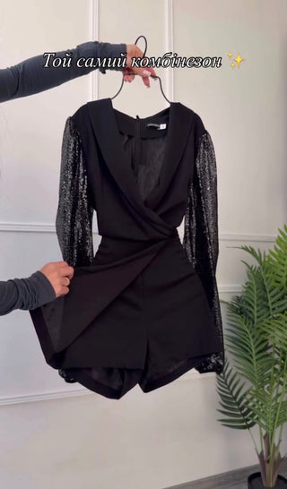 Araminta – Eleganter schwarzer Jumpsuit