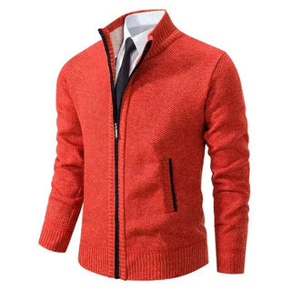 Leon | Strickpullover mit Reißverschluss und Taillierung