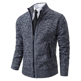 Leon | Strickpullover mit Reißverschluss und Taillierung