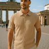 Menno | Kurzärmeliges Strickhemd