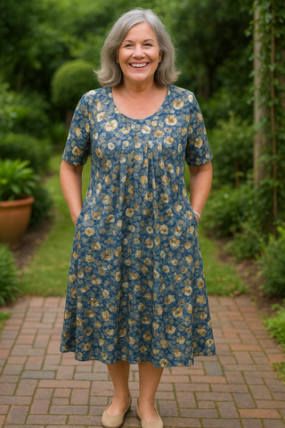 Ivryrose | Kleid - Eleganter Fluss – Bauchfreundliches Design