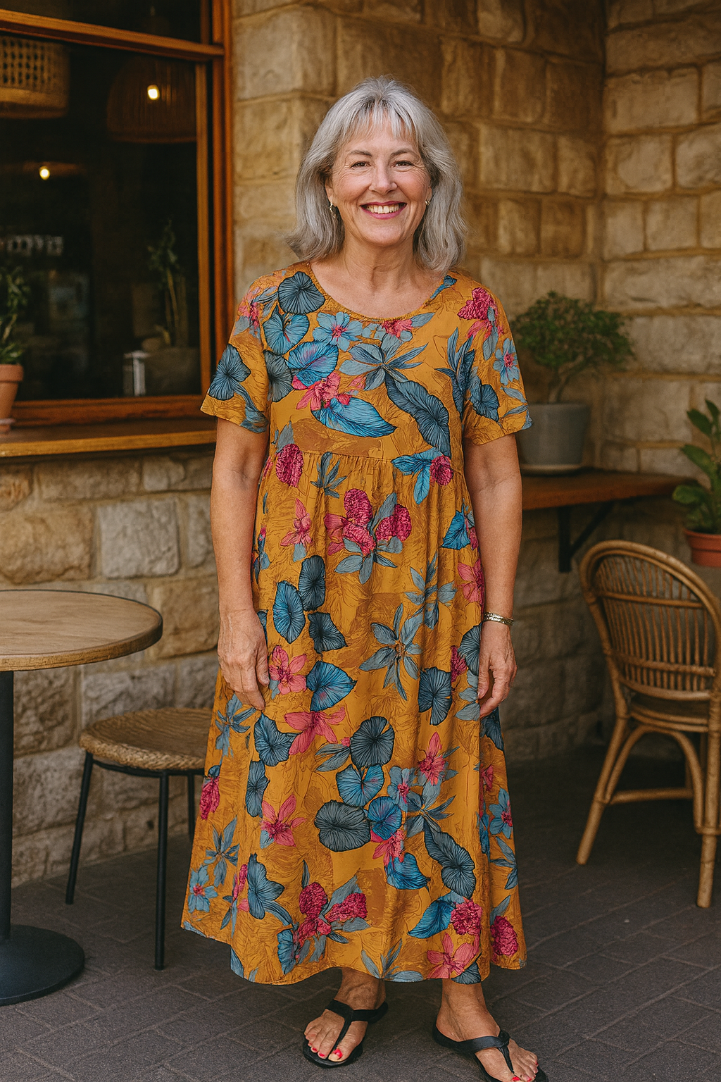 Masie | Luftiges Blumen-Maxikleid – Wo Komfort auf Selbstbewusstsein trifft (S-5XL)