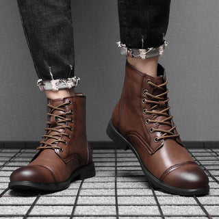 Morgan | Kunstleder Stiefeletten | Handgefertigte Schuhe