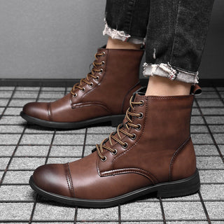 Morgan | Kunstleder Stiefeletten | Handgefertigte Schuhe