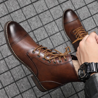 Morgan | Kunstleder Stiefeletten | Handgefertigte Schuhe