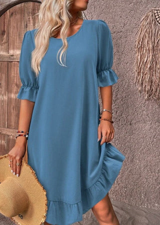 Isholde | Kleid mit halben Ärmeln