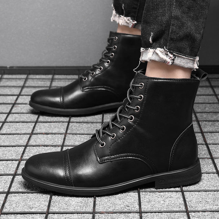Morgan | Kunstleder Stiefeletten | Handgefertigte Schuhe