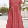 Carmen - Crossover Midi-Kleid für einen stilvollen Look
