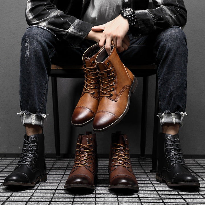 Morgan | Kunstleder Stiefeletten | Handgefertigte Schuhe