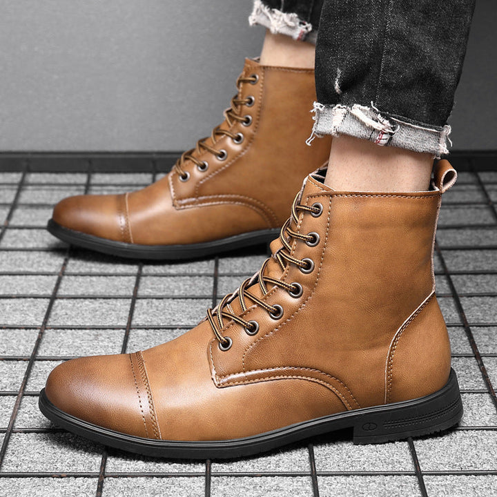 Morgan | Kunstleder Stiefeletten | Handgefertigte Schuhe