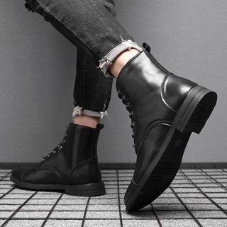 Morgan | Kunstleder Stiefeletten | Handgefertigte Schuhe