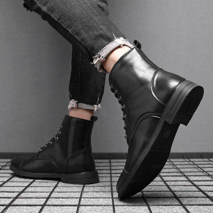 Morgan | Kunstleder Stiefeletten | Handgefertigte Schuhe