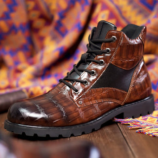 Rendell™ | Krokodilleder Stiefel | Handgefertigte Schuhe