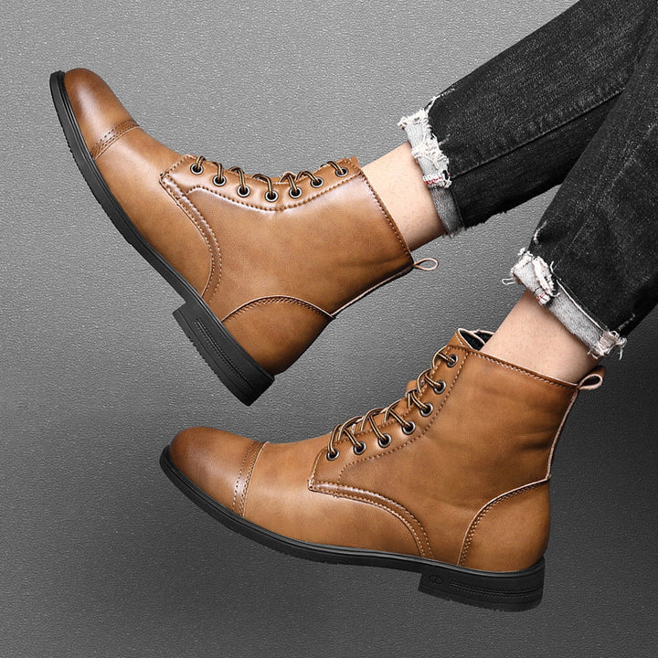 Morgan | Kunstleder Stiefeletten | Handgefertigte Schuhe