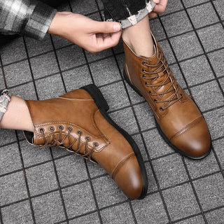 Morgan | Kunstleder Stiefeletten | Handgefertigte Schuhe