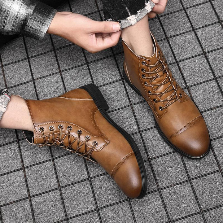 Morgan | Kunstleder Stiefeletten | Handgefertigte Schuhe
