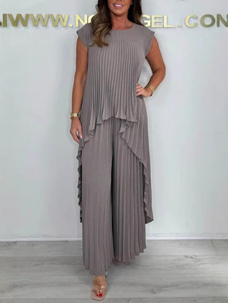 Mexie – Elegantes Plissee-Co-Ord-Set