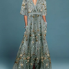 Lauren | Elegantes V-Ausschnitt Kleid