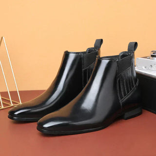 Peyton | Ankle Boots aus synthetischem Leder, handgefertigte Schuhe