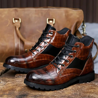 Rendell™ | Krokodilleder Stiefel | Handgefertigte Schuhe