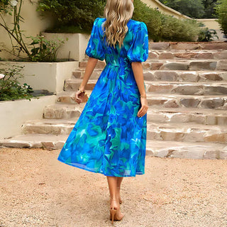 Everley | Vintage Lantern Sleeve Dress