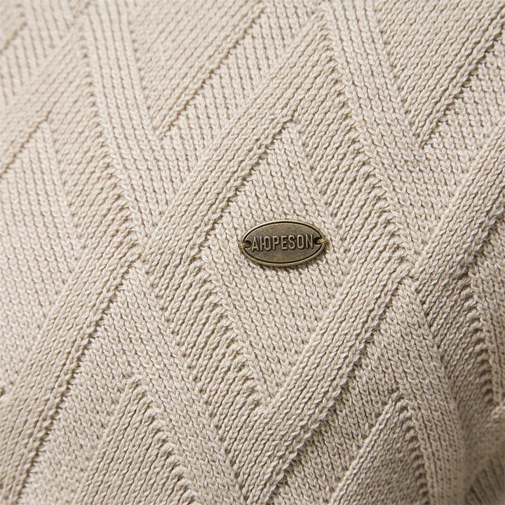 Theodor | Herrenpullover mit Rautenmuster