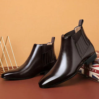 Peyton | Ankle Boots aus synthetischem Leder, handgefertigte Schuhe