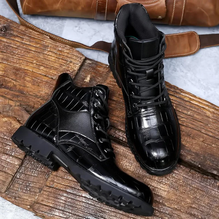 Rendell™ | Krokodilleder Stiefel | Handgefertigte Schuhe