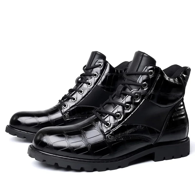 Rendell™ | Krokodilleder Stiefel | Handgefertigte Schuhe