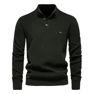 Konrad | Stilvolles Herrenpullover mit Knopfdesign
