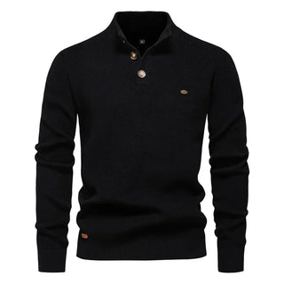Konrad | Stilvolles Herrenpullover mit Knopfdesign